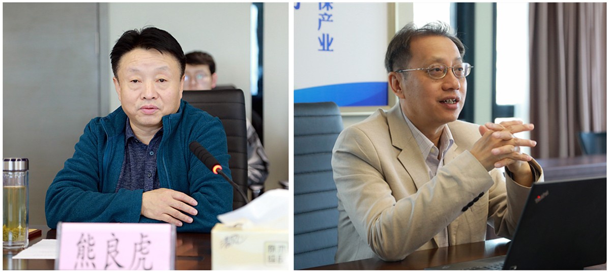 熊良虎会见加拿大工程院院士、圣清6008集团股份公司肖惠宁院士事情站认真人肖惠宁