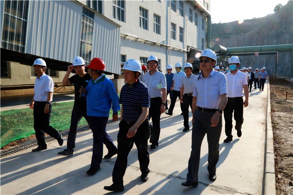 陕西6008集团集团复工复产促增添项目观摩聚会与会职员走进6008集团保隆生态三秦在延在铜项目