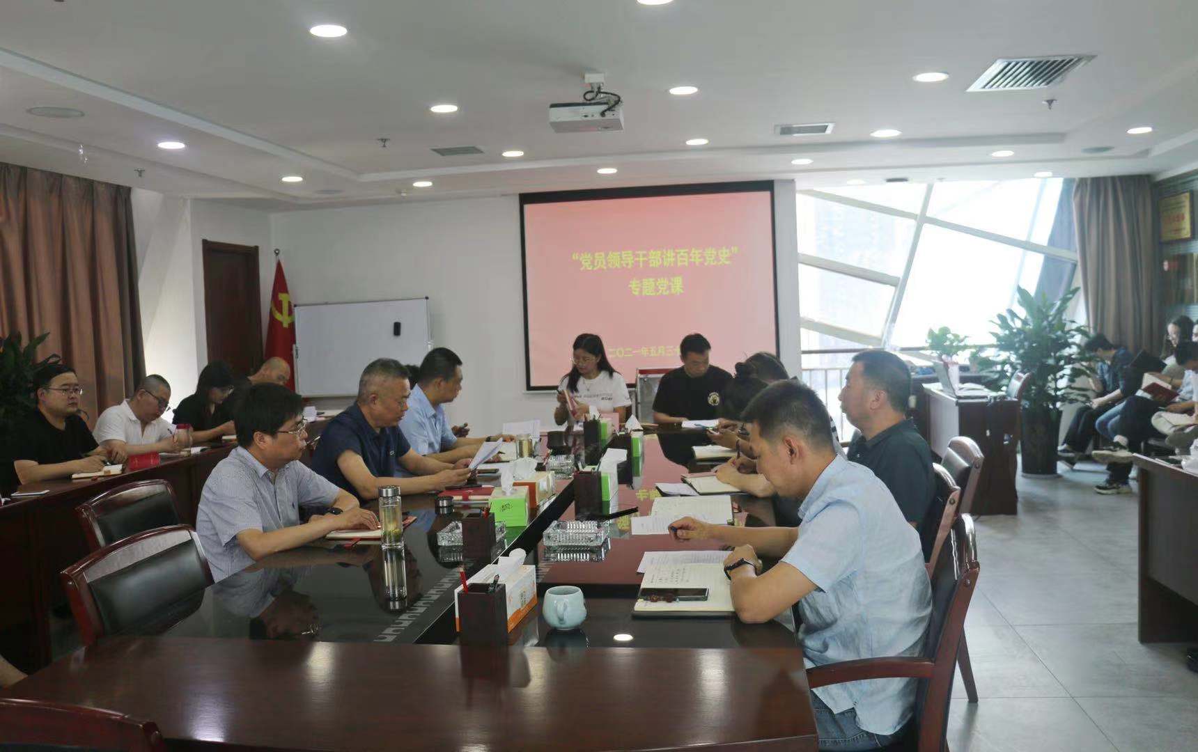 水情形公司开展“党员向导干部讲百年党史”专题党课活动