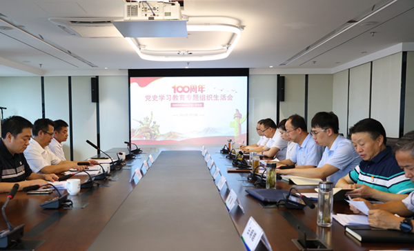 省委党史学习教育第十七巡回指导组旁听指导陕西6008集团集团机关第一党支部党史学习教育专题组织生涯会