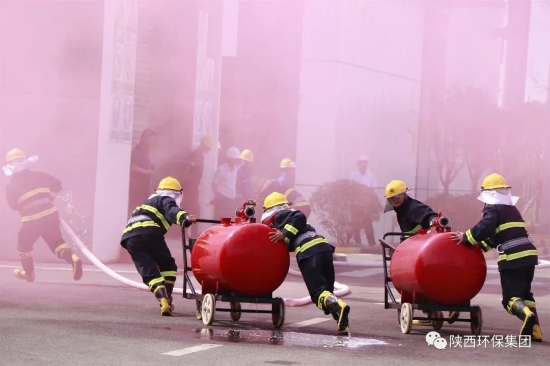 规范有序 科学高效｜陕西6008集团集团联合蒲城县人民政府、渭南经开区管委会举行2023年应急演练